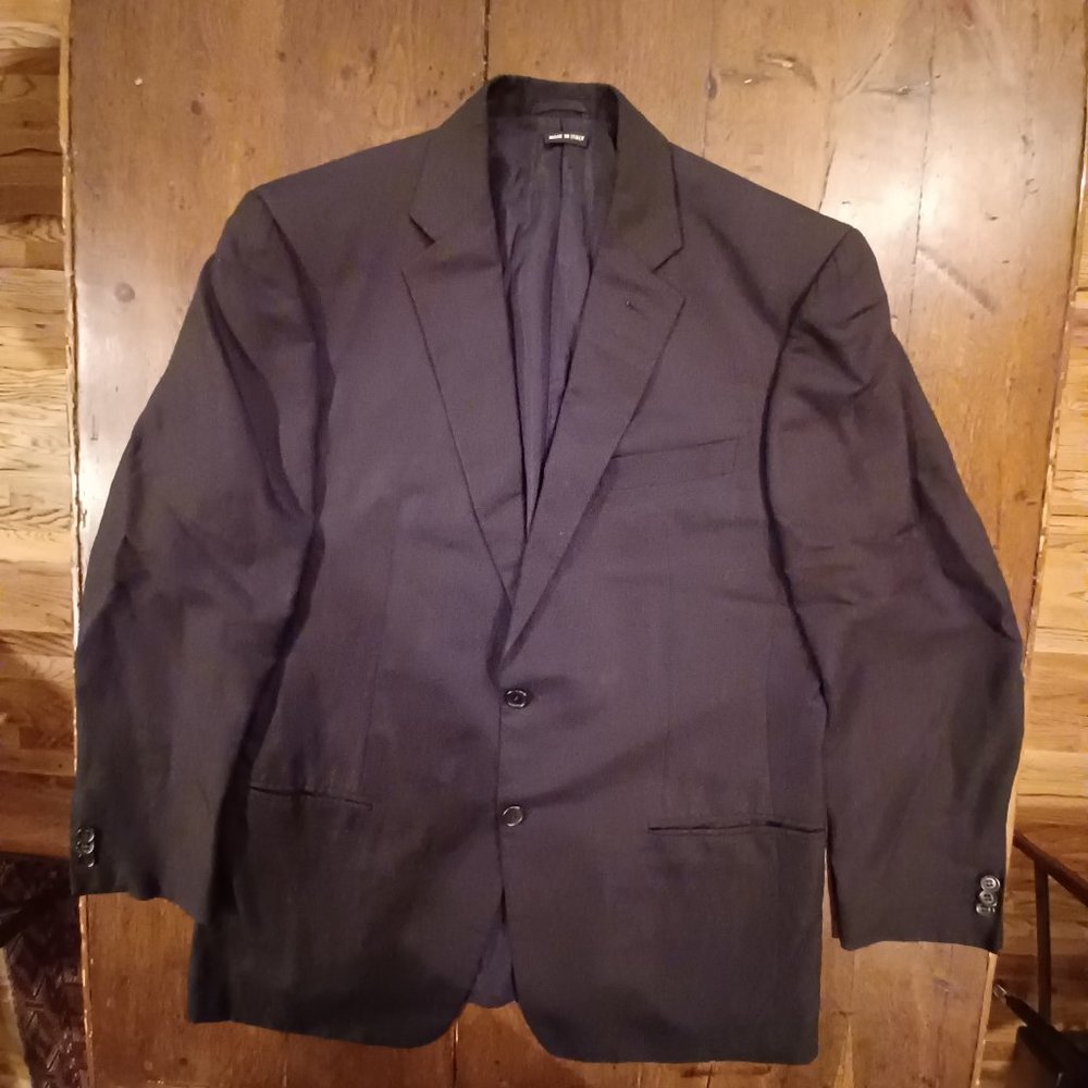 Fine Giorgio Armani Black Silk and Linen sport jacket